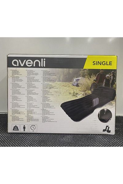 Avenli طقم سرير هوائي للسفر، طقم سرير قابل للنفخ داخل السيارة مع مضخة، 180 × 85 × 33