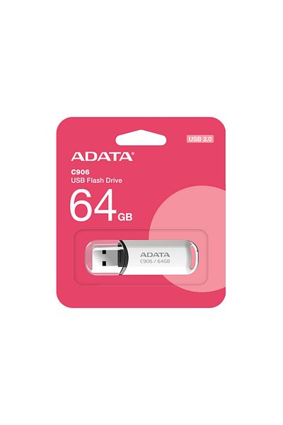 3 Pendrive ADATA C906 64GB Alb - USB 2.0