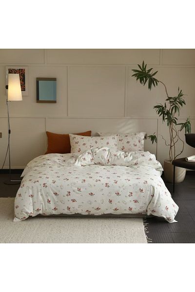Pucioasa 100% cotton bed linen with elastic, cats