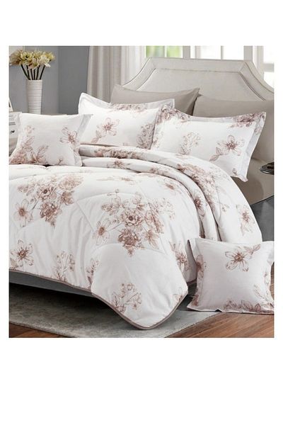 smart home Double-sided duvet set, 8-piece duvet, size 240x260 cm, filling (350 g/m²), microfiber