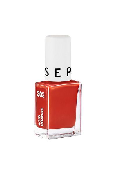 SEPHORA COLLECTION Nail Polish 302 Acid Orange – Bold Neon Orange, Glossy Vegan Formula | 5ML