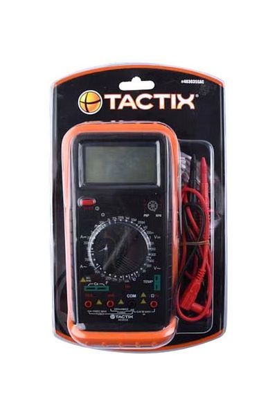 rexa Electronic Digital Multimeter Orange/Black/Red 6x29x18cm