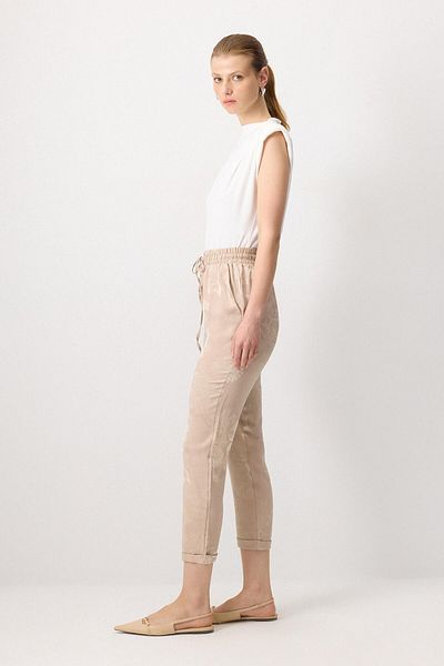 Touché Privé Elastic Waist Jacquard Pants