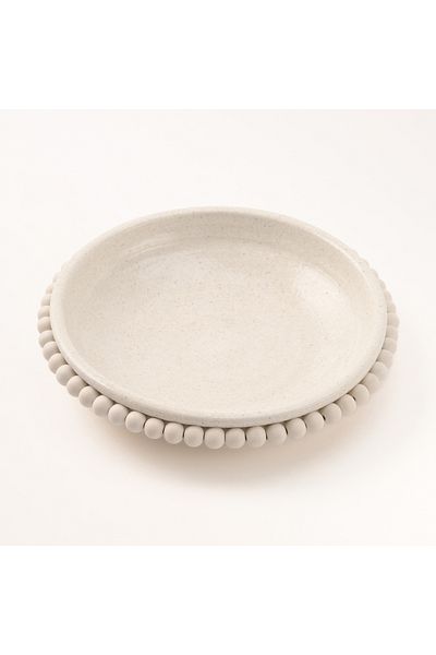 LA MESA Selah off-white stoneware plate 28*28*5.5 cm