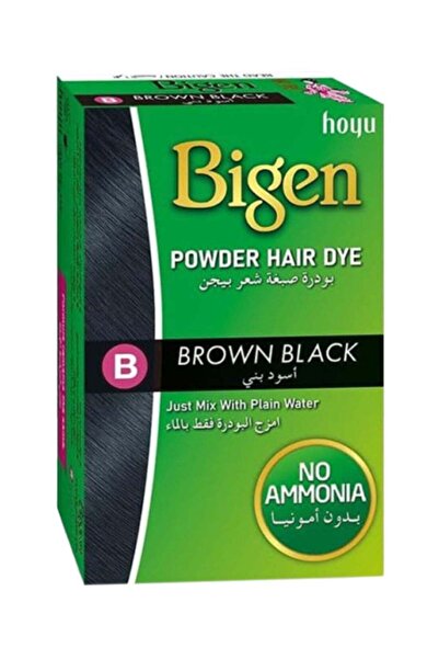 BİGEN Powder Hair Dye Color Brown Black B 6grams