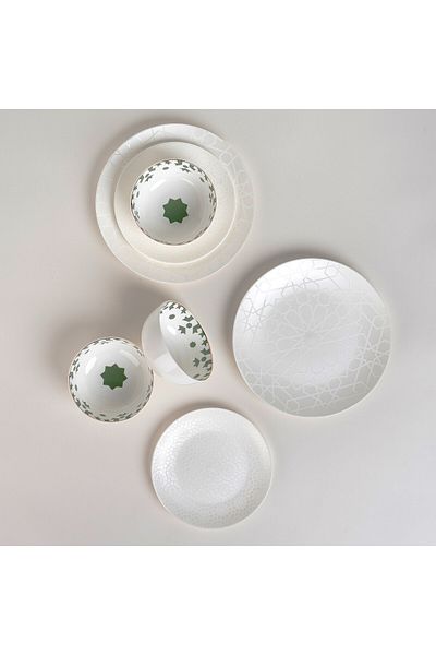 LA MESA white porcelain 18 pc dinner set