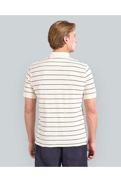 Gant STRIPED SHORT SLEEVE POLO FOR MEN (NAVY & WHITE)