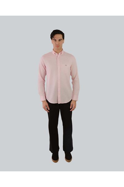 Gant قميص بقصّة عادية وملمس قرص العسل