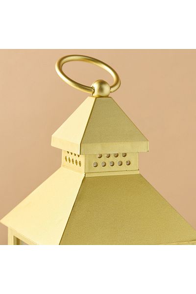 Lifestyle LED Flame Candle with Metal Lantern - 24 cm