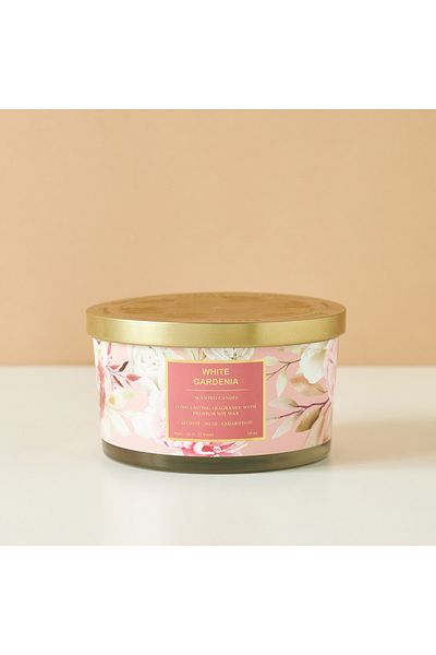 Scent.d London Scent.d White Gardenia 3-Wick Jar Candle - 450 gms