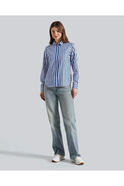 Gant Reg Poplin Wide Striped Shirt