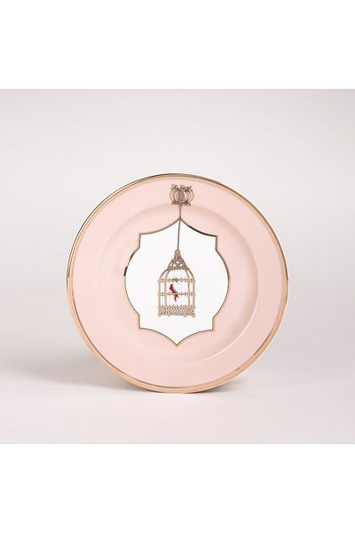 LA MESA pink porcelain 18 pc dinner set