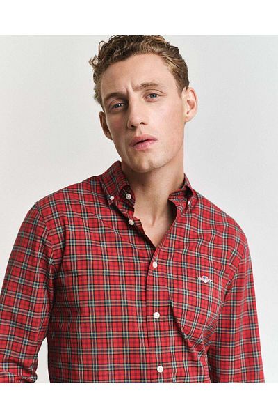 Gant Reg Classic Poplin Tartan Shirt