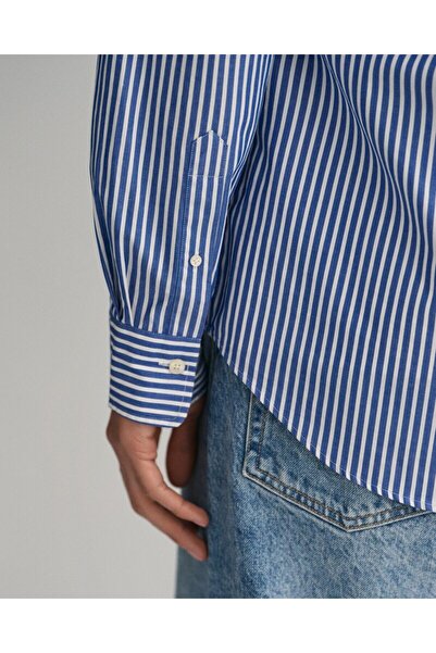 Gant Regular Fit Striped Poplin Shirt