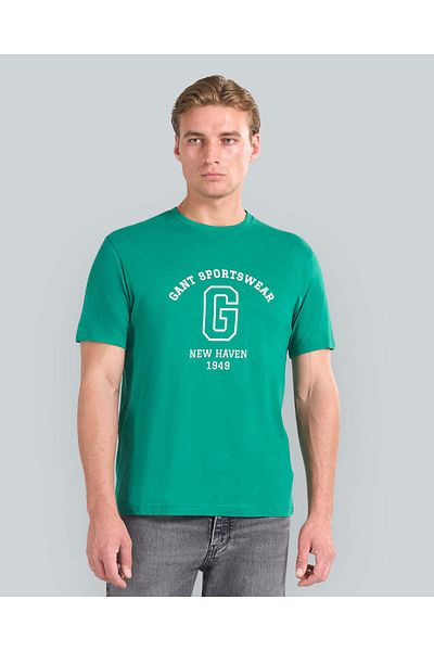Gant GRAPHIC SHORT SLEEVE T-SHIRT FOR MEN (BLACK)