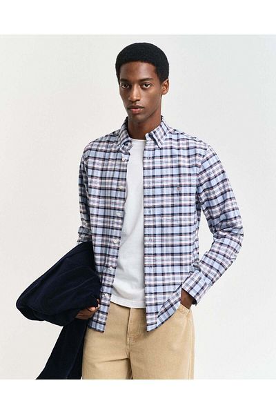 Gant قميص أكسفورد الكلاسيكي ذو المربعات