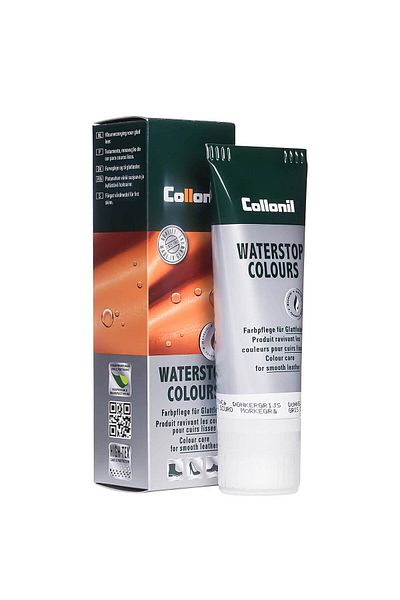 Collonil Waterstop Colours Almond Oil Shoe Cream, 75 ml, dark grey