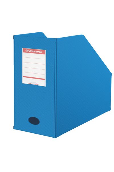 Esselte Foldable Document Holder, Blue, A4 Size, 10 cm Spine, Durable Plastic, Space‑Saving Design