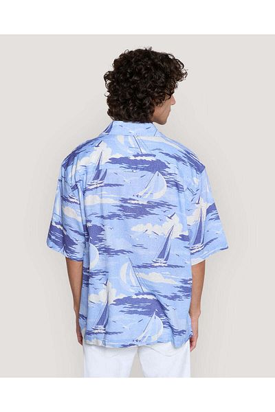 Gant REL SAILING PRINT SS SHIRT