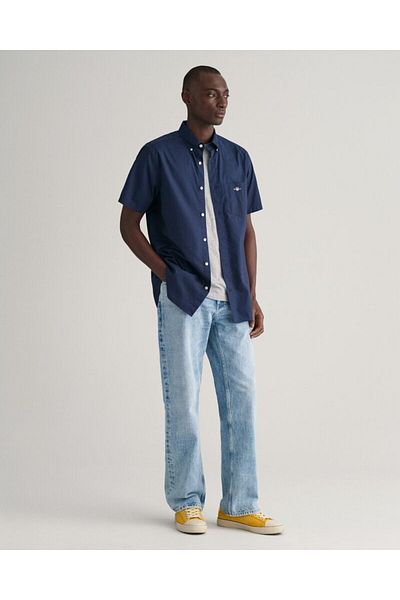 Gant Regular Fit Classic Poplin Short Sleeve Shirt