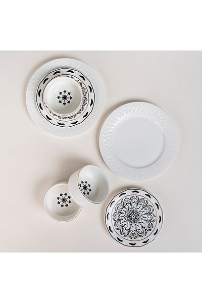 LA MESA Morrocan 18 Pcs Dinner Set Serve 6 Persons