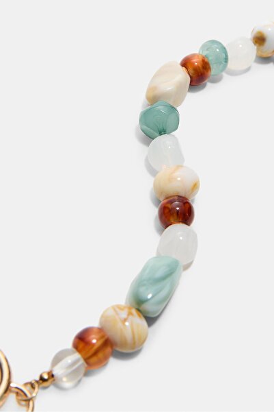 Stradivarius Beaded charm keyring