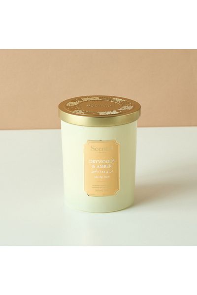 Scent.d London Scent.d Drywoods and Amber Scented Jar Candle - 8 oz