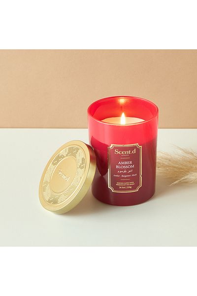 Scent.d London Scent.d Amber Blossom Scented Jar Candle - 226 gms
