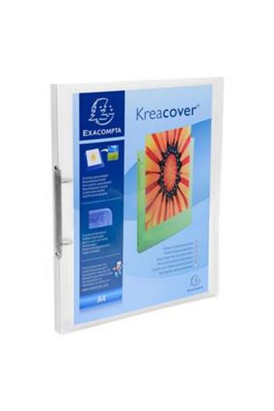 Exacompta , Mechanical Notebook A4, 2 Rings 15 mm, Flexible Transparent Cover, 1 Inside Pocket