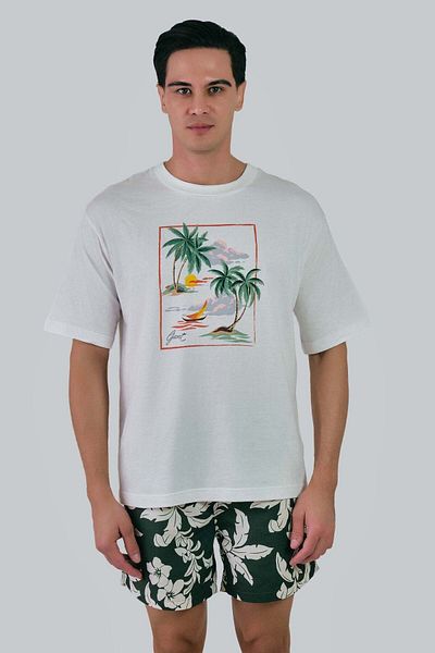 Gant Hawaiian Printed T-Shirt