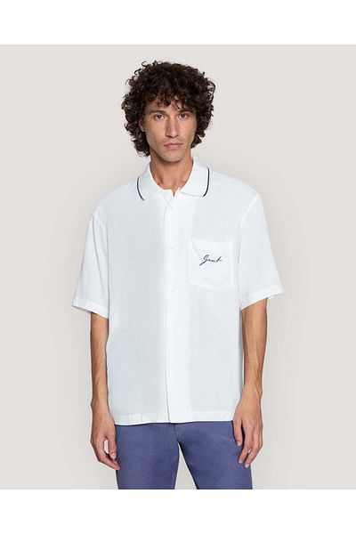 Gant Relaxed Fit Short Sleeve Viscose Shirt