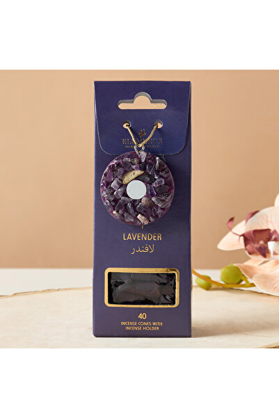 Element's Elements Lavender Incense Cone with Holder - Set of 40