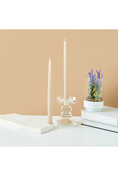 Lifestyle شمعة مدببة غير معطرة - مجموعة من قطعتين