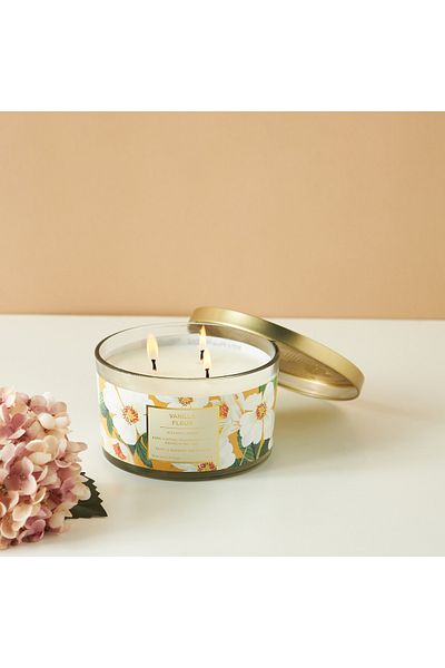 Scent.d London Scent.d Vanilla Fleur 3-Wick Jar Candle - 450 gms