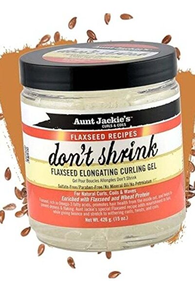 Aunt Jackie's جل تجعيد الشعر ببذور الكتان المطول من دونت شرينك، 426 جم