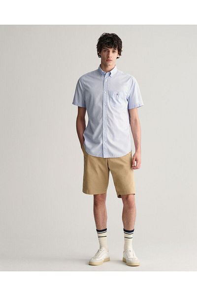 Gant Regular Fit Classic Poplin Short Sleeve Shirt