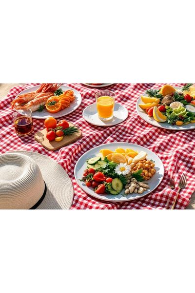DNRYSL Stylish Tassel, Plaid Picnic Mat, Table Cloth, Camping, Outdoor Pleasure, Easy to Clean 170X180 Cm.
