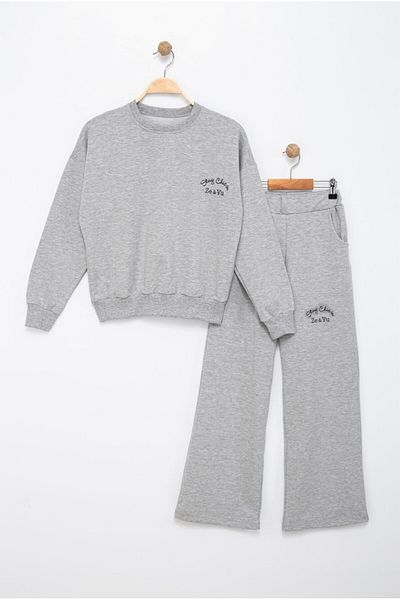 MİNYON BABY Girls' Top and Bottom Pajama Set Seasonal-Winter