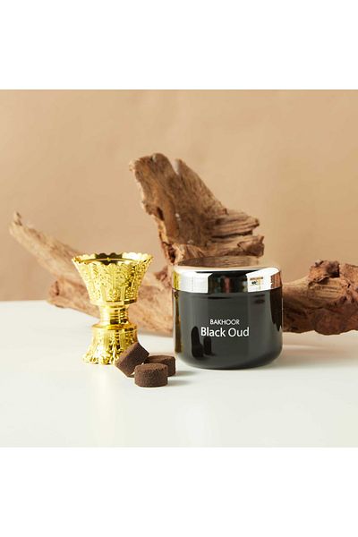 Hamidi Black Oud Bakhoor and Burner Gift Set
