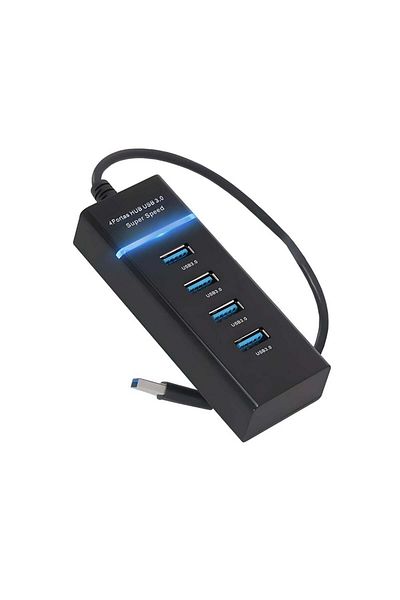 divendi-ro Hub USB cu 4 porturi USB 3.0, viteză de transfer de până la 5 Gbps - Alb