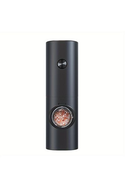 divendi-ro Electric grinder for salt, pepper, spices, led, 5 grinding sizes, black
