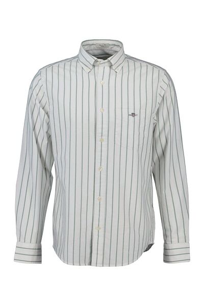 Gant Regular Fit Striped Classic Short Sleeve Oxford Shirt