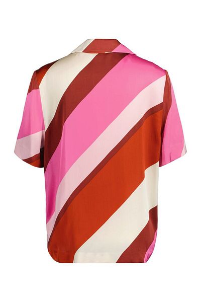 Gant Striped Camp Collar Short Sleeve Shirt