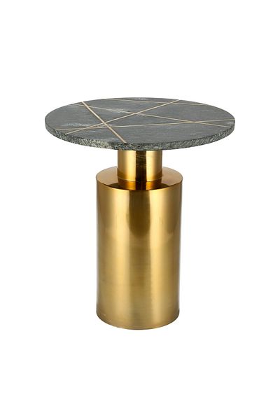 Generic MARBLE ROUND SIDE TABLE WITH STEEL