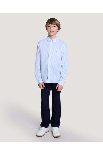 Gant Teens Shield Striped Poplin Shirt