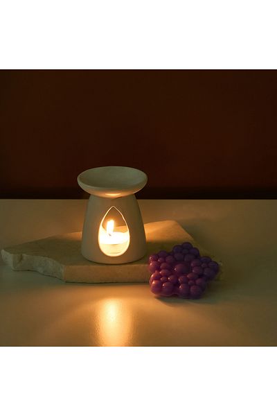 Lifestyle Lemon and Lavender Oil Burner and Scented Wax Melt Gift Set