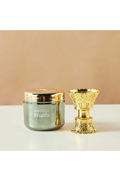 Hamidi Khalifa Bakhoor and Burner Gift Set