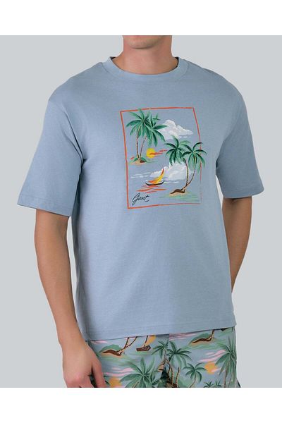 Gant Hawaiian Printed T-Shirt