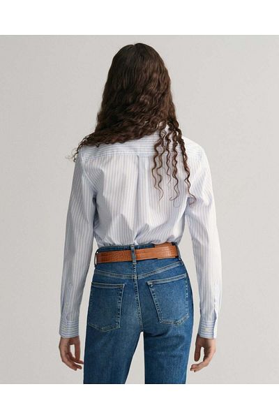 Gant Regular Fit Striped Poplin Shirt