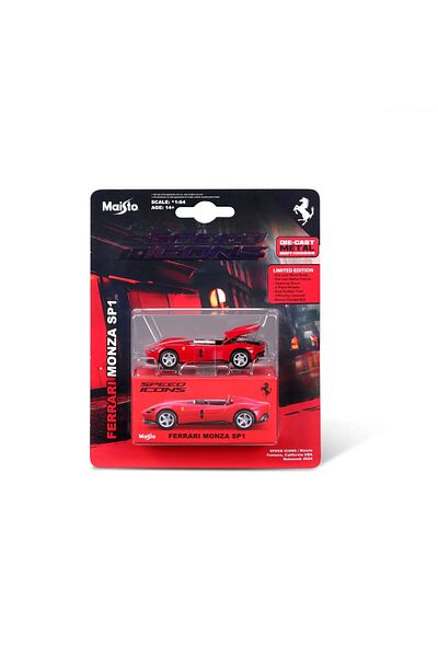Maisto SPEED ICONS FERRARI MONZA SP1 RED METAL CAR 1 TO 64 SCALE